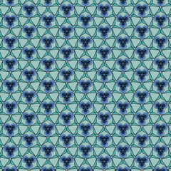 Colorful geometric mandala pattern
