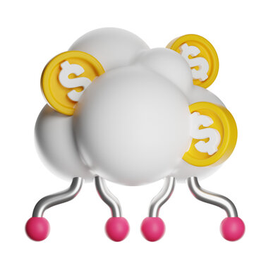 3D Cloud Computing With Gold Coins