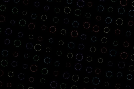 Black background with random white circle pattern
