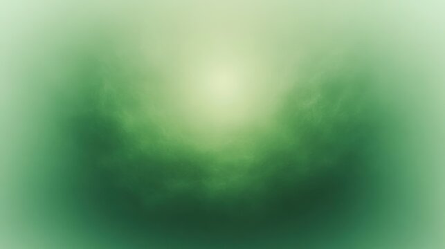 soft green mist with glowing center, ethereal foggy gradient evoking calm and mystery