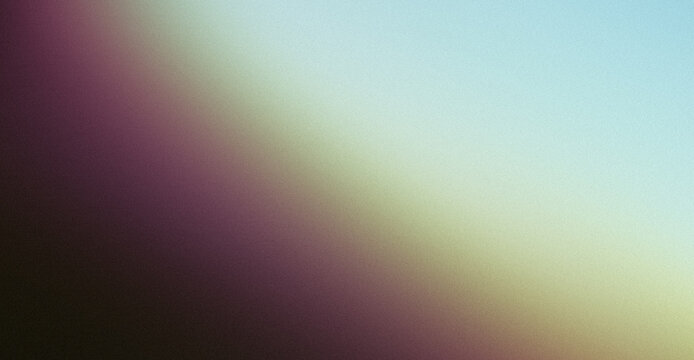 Deep Plum Purple, Dark Charcoal, Warm Golden Olive, and Cool Ice Cyan Abstract Gradient Background Featuring Heavy Grainy Noise Texture with Diagonal Contrast Flow