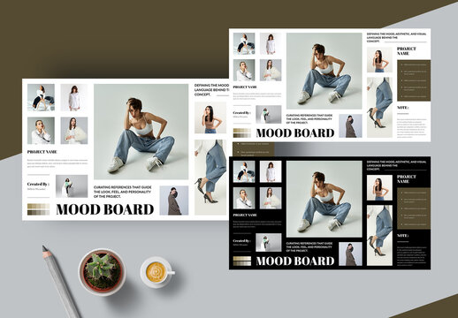 Brand Mood Board Template Layout