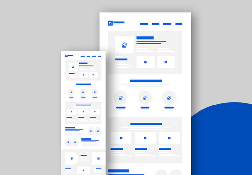 Landing Page Wireframe Template