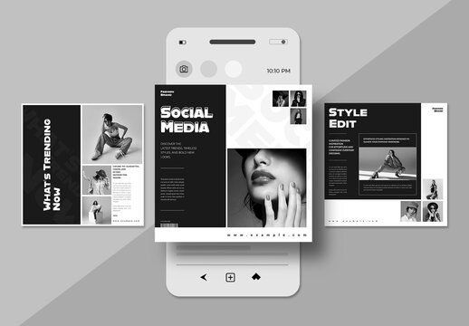 Social Media Post Layout Design Template