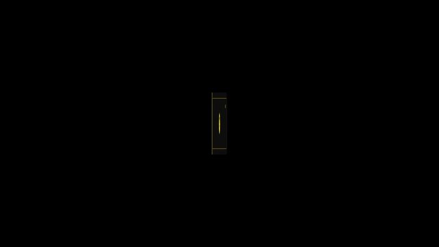 Did you know text box animation with yellow glowing question mark for modern video motion footage