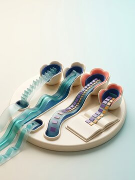 3D representation of pathways leading to an open book symbolizing inclusive education
