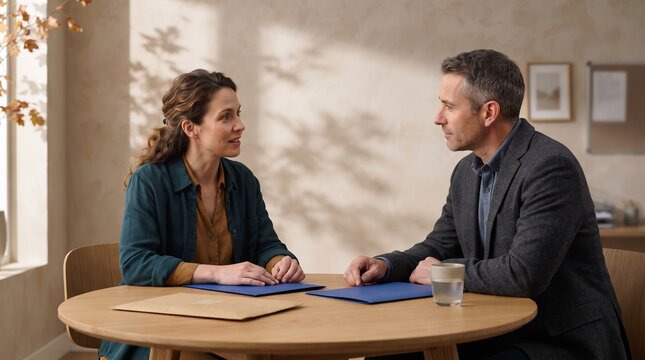 Business owner meets adviser for autumn planning