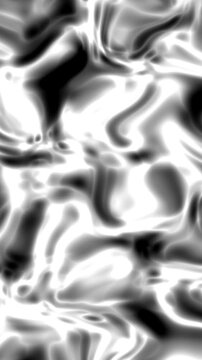 Molten silver waves. Liquid metal abstract background