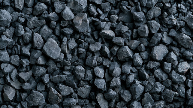 Dark Crushed Granite Gravel Texture with Gray and Black Small Stones