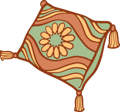 Moroccan Patterned Cushion Pillow Vector