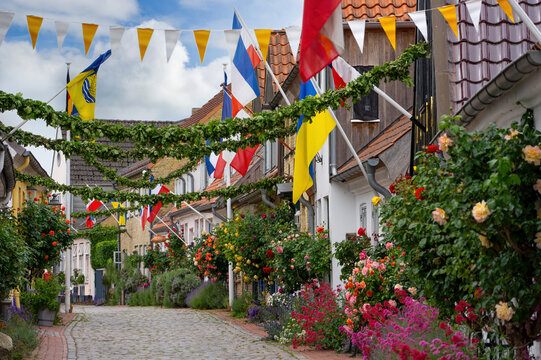 Historisches Fischerdorf Holm, Stadt Schleswig, Schleswig-Holstein, Deutschland