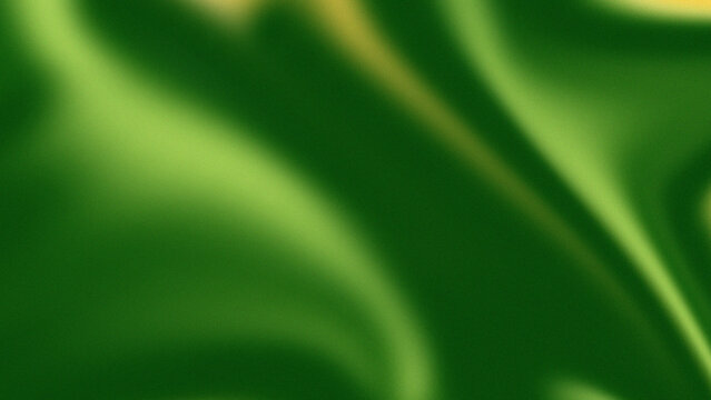 Abstract green gradient grainy background with liquid fluid smooth waves and noise texture. Design for modern creative designs posters and print graphics.