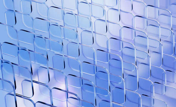 Frosted glass square tile grid pattern for clean medical technology