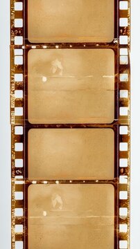 Vintage camera film strip negative texture on a white background
