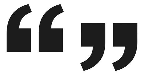 Naklejka premium Quotation marks icon