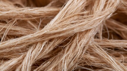 Fototapeta premium Close up of natural fiber strands showing textured organic details under warm lighting for tactile visual clarity