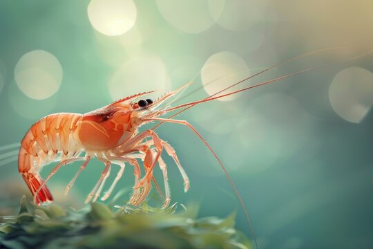Shrimp, close-up photo, underwater world