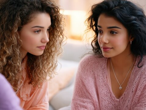 Mental Health Support and Emotional Connection Between Friends at Home