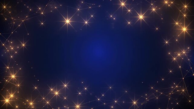 Golden Constellation Astrology Zodiac Background