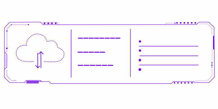 Cloud database server HUD frame