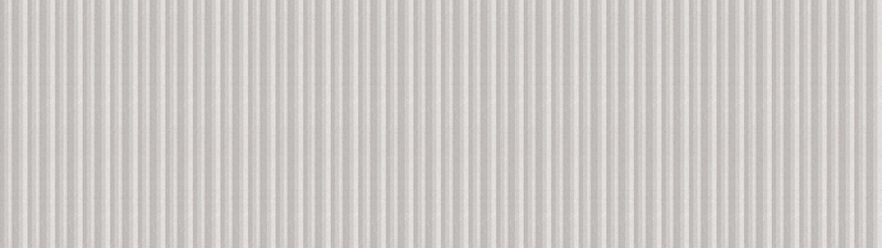 Wide panoramic banner of white vertical fluted ceramic wall cladding texture