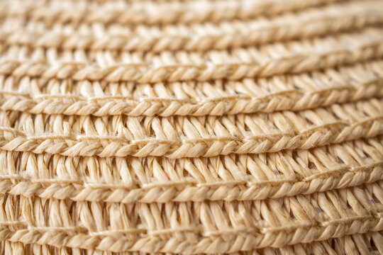 Natural rattan braided pattern texture background