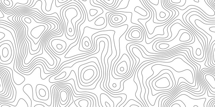 Abstract modern topography contour map background, flowing isoline pattern with natural spacing, for presentation, cover and web banner.