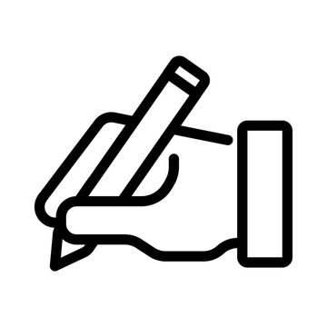 Hand Writing with Pen Icon