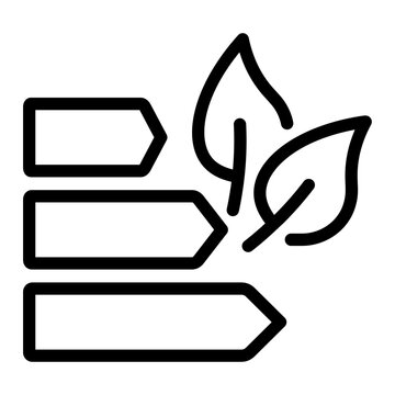Energy Efficiency Level Eco Leaves Icon