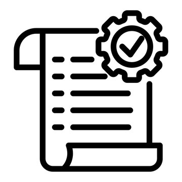Document Process Execution and Standard Operating Procedure Icon