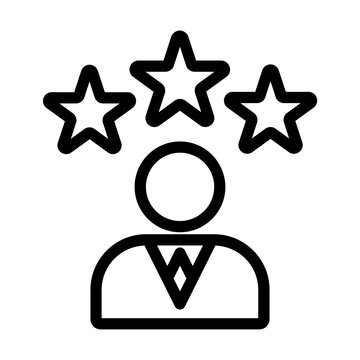 Employee Performance Rating and Best Candidate Icon