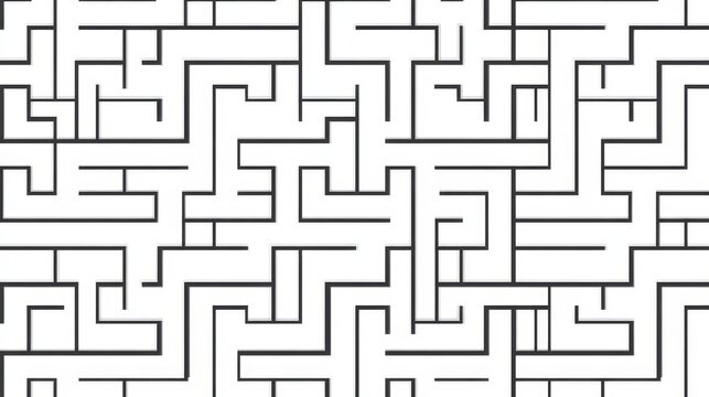 Abstract maze pattern background design with interconnected lines for modern graphic projects and digital surface wallpaper