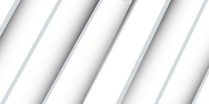 Amazing premium background. Elegant gray white diagonal lines with smooth soft shadow. Light silver grey gradient.