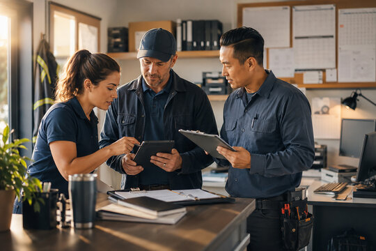 Property Maintenance Team Coordinating Service Tasks