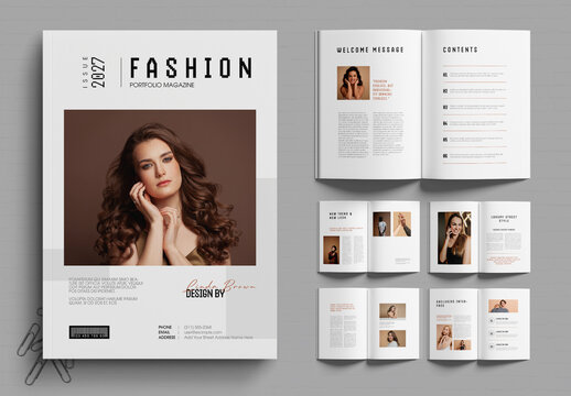 Modern Fashion Magazine Editorial Template