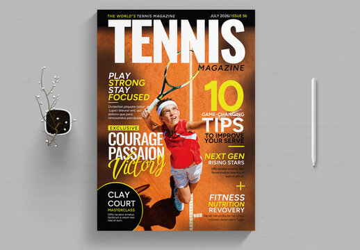 Tennis Magazine Cover