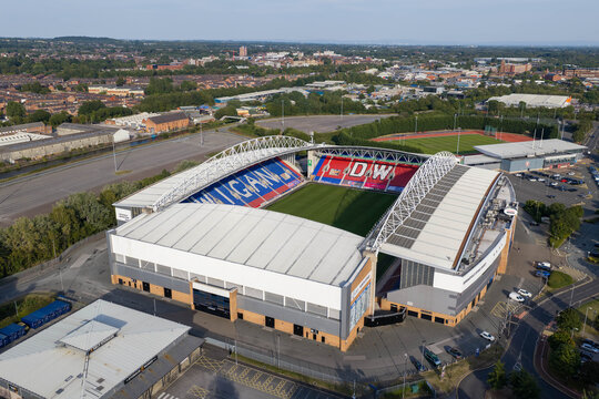 Aerial Image of The Brick Community Stadium in Wigan
