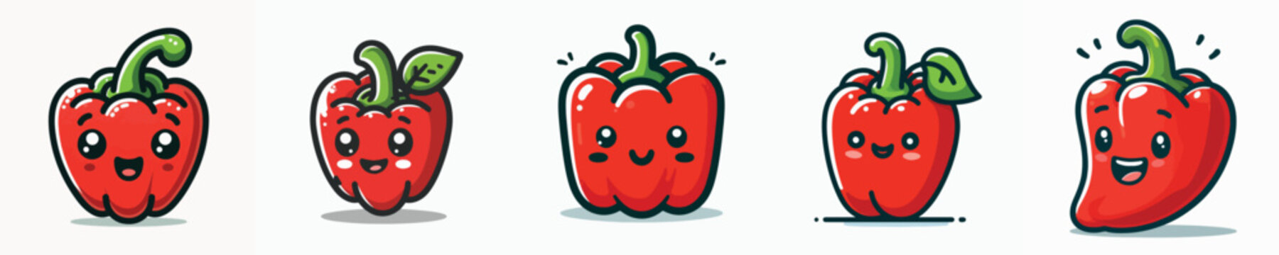 vector image of bell pepper