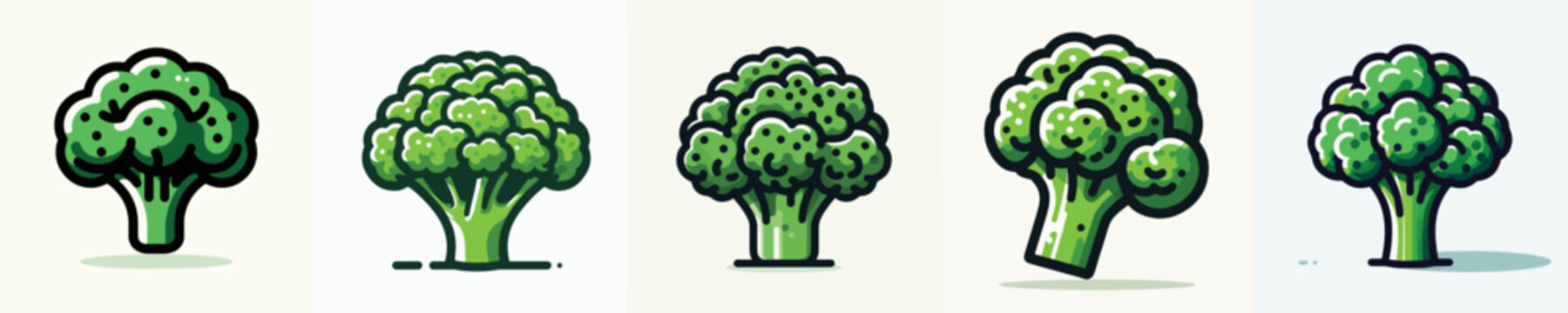 vector illustration of a broccoli