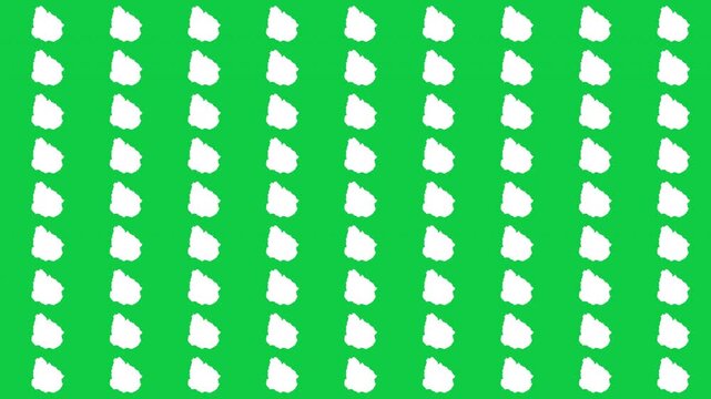 Uruguay map pattern scrolling perfect 15 second loop with green background