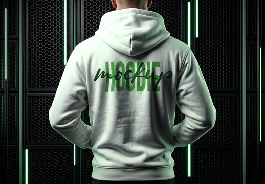 Back View Hoodie Mockup