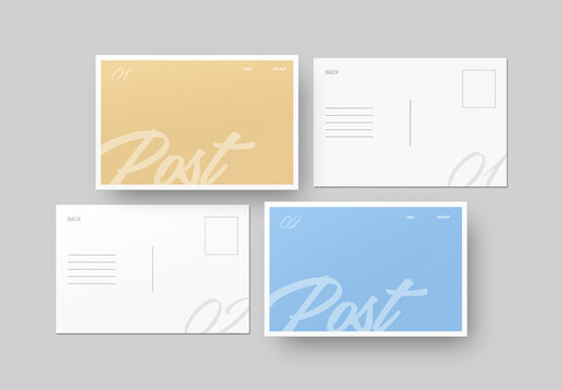 Postcard Mockup Set