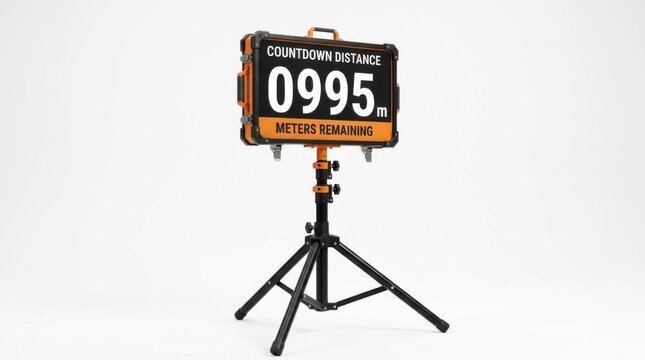 Countdown Distance Meter Display For Industrial Events
