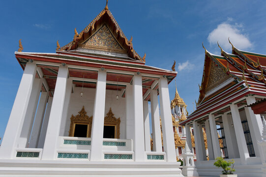 Wat Ratchanatdaram Worawihan, Loha Prasat Temple in Bangkok, Thailand