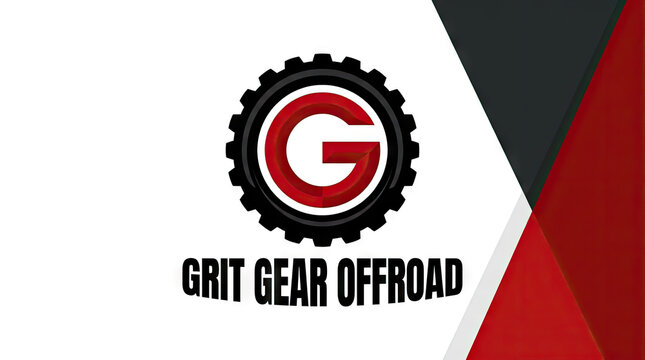 Grit Gear Offroad industrial automotive gear and letter logo.