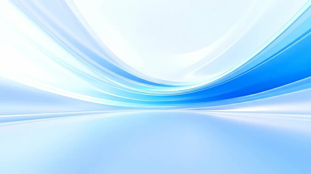 Modern abstract blue and white flowing wave background with a soft glowing light effect suitable for corporate technology and digital design