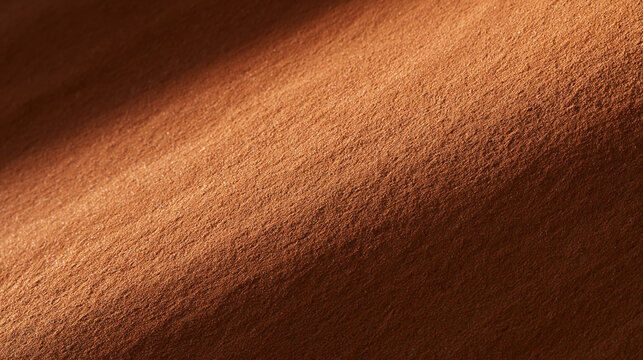 Warm Terracotta Powder Texture with Gentle Curves and Shadows