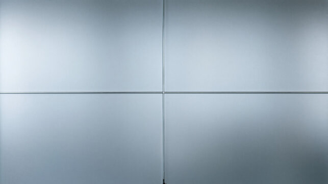 Minimalist Silver Metal Wall Panels Background Texture