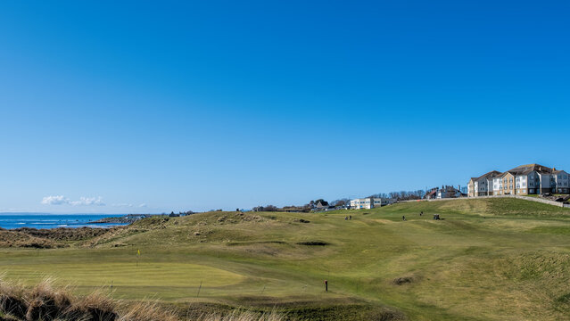 First Hole on Brora Golf Course 