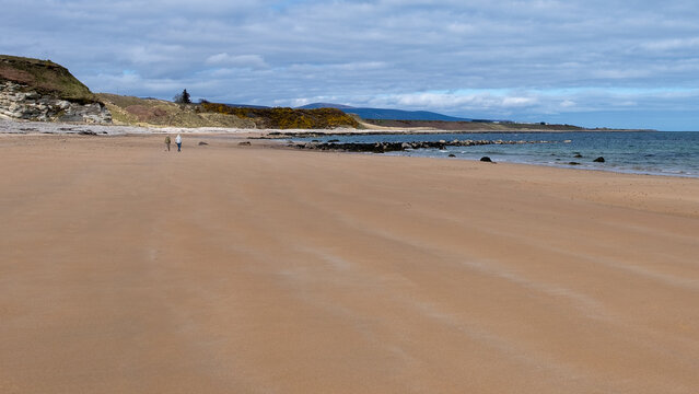 Coves Beach near The Coves, Brora, in Sutherland in the Highlands